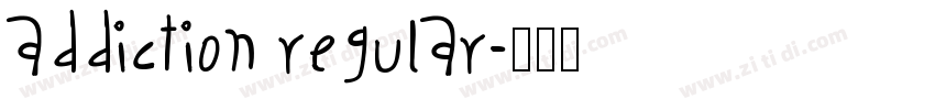 Addiction Regular字体转换